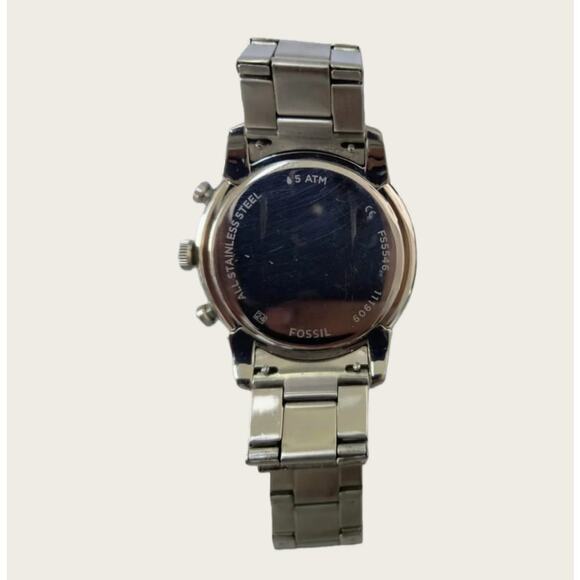 Fossil FS5546 Townsman Chronograph Silver-Tone Stainless Steel Watch - Picture 4 of 4